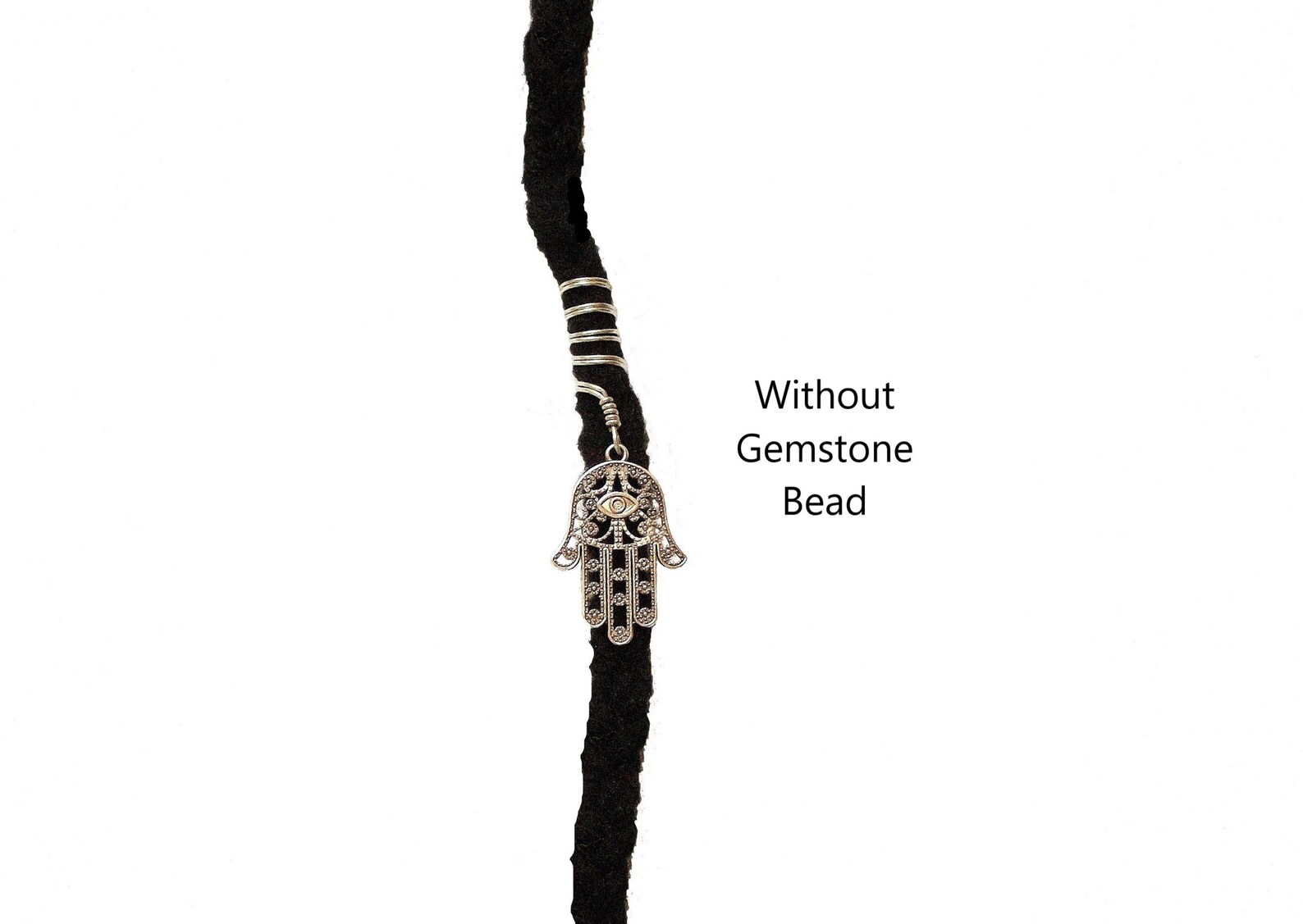 Dreadlock Jewelry Antique Silver Filigree Hamsa Charm and Etsy