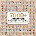 7000+ Amigurumi Crochet Patterns Bundle: Plushies, Animals, Characters (PDF Download)
