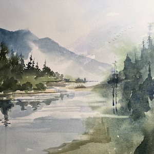 CLARKFORK LAGOON  8.5 x 11 print wg-92-3