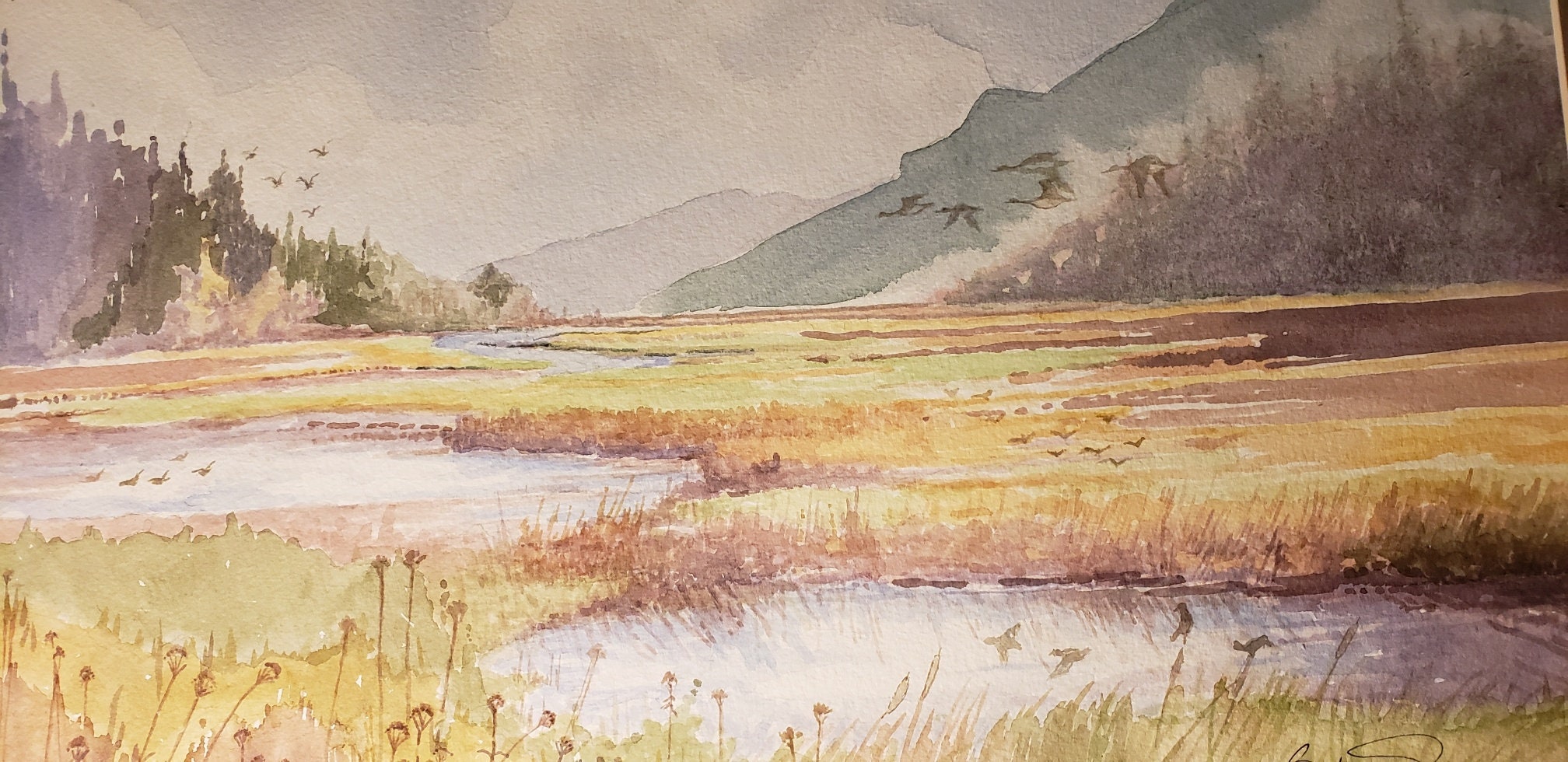 BARBARA FORREST 水彩画　額付き　バーバラ・フォレスト BARBARA FORREST 水彩画 額付き バーバラ・フォレスト Forrest