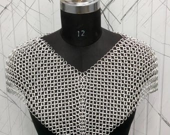 Handmade 10mm 16 Gauge Aluminum Chainmail Collar / Mantle – LARP & Reenactment
