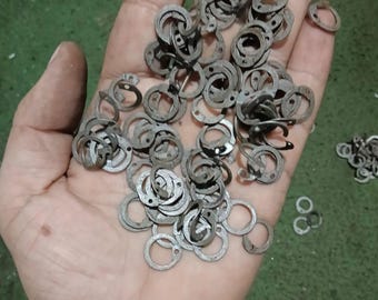 Handcrafted 8 MM 18 Gauge Mild Steel Flat Riveted Chainmail Washers with Rivet Holes  Medieval Chainmail Armor Making Rings