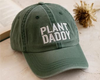 Plant Daddy Embroidered Dad Hat: Gardener Gift