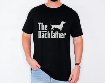Funny Wiener Dog Tee, Retro Movie Parody, Dachfather Shirt, Vintage Doxie Present, Fathers Day Gift For Dad, Husband Humor Top