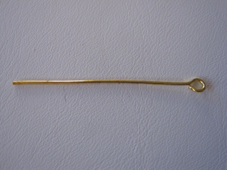 Eye Pins Gold Tone Eye Pins Gold Findings Jewelry Supplies Etsy