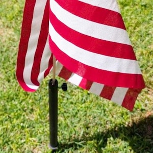 Flag Holder/Ground Stake/ Great For Flowers, Banners, Party Decor, Memorial, Graveside/ Patriotic Flag Holder, Etc.