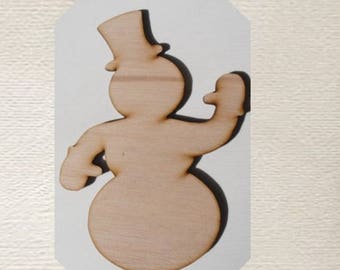 Snowman Wood Cut Out