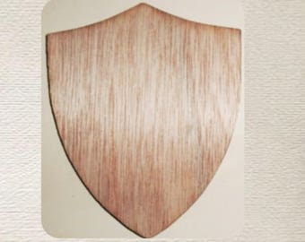 Shield - (Small) Wood Cut Out -  Laser Cut