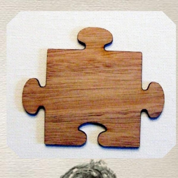 Puzzle Piece Wood Cut Out - Laser Cut