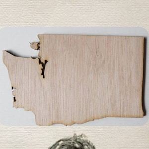 Washington State (Large) Wood Cut Out - Laser Cut