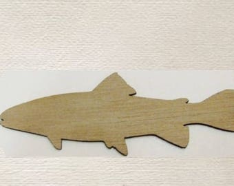 Fish (Large ) Wood Cut Out -  Laser Cut