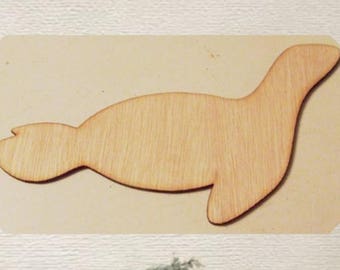 Seal Wood Cut Out - Laser Cut