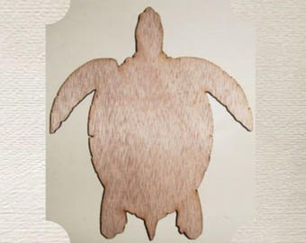 Sea Turtle / Nautical (Small) Wood Cut Out -  Laser Cut