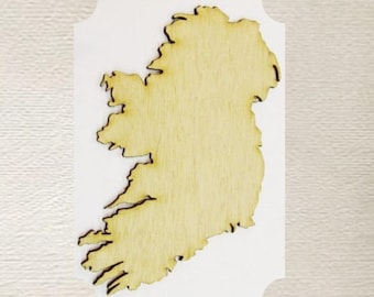 Ireland (Small) Wood Cut Out -  Laser Cut