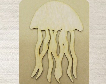 Jellyfish (Medium) Wood Cut Out - Laser Cut Wood