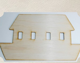 Noahs Ark / Ark / Boat -  (Large ) Wood Cut Out -  Laser Cut