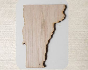 Vermont State ( Small) Wood Cut Out - Laser Cut