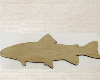 Fish Cut Out (Medium)  Laser Cut Wood