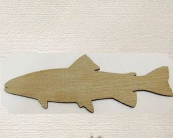 Fish (Small) Wood Cut Out -  Laser Cut