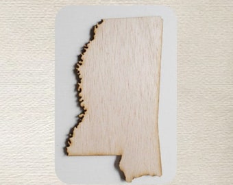 Mississippi State (Large) Wood Cut Out - Laser Cut