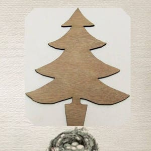 Christmas Tree / Evergreen Tree Wood Cut Out - Laser Cut