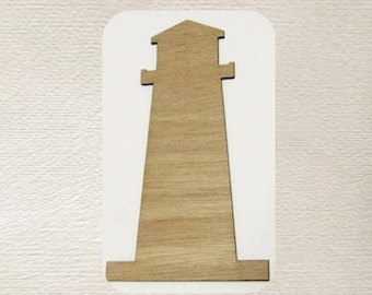 Lighthouse (Small) Wood Cut Out -  Laser Cut
