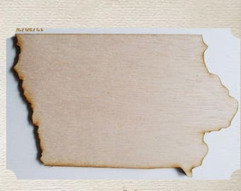 Iowa State (Large) Wood Cut Out - Laser Cut