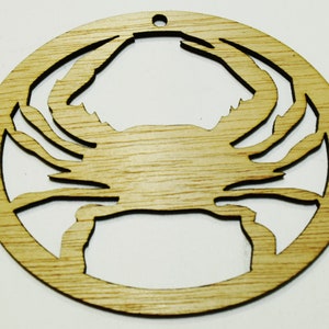 Crab - Laser Cut Wood Ornament