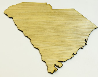 South Carolina State (Large) Wood Cut Out - Laser Cut