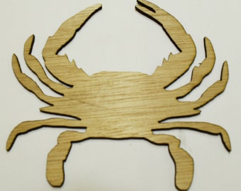 Crab / Blue Crab /  Wood Cut Out - Medium Laser Cut