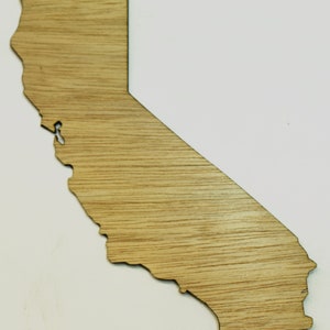 California State (Large) Wood Cut Out - Laser Cut