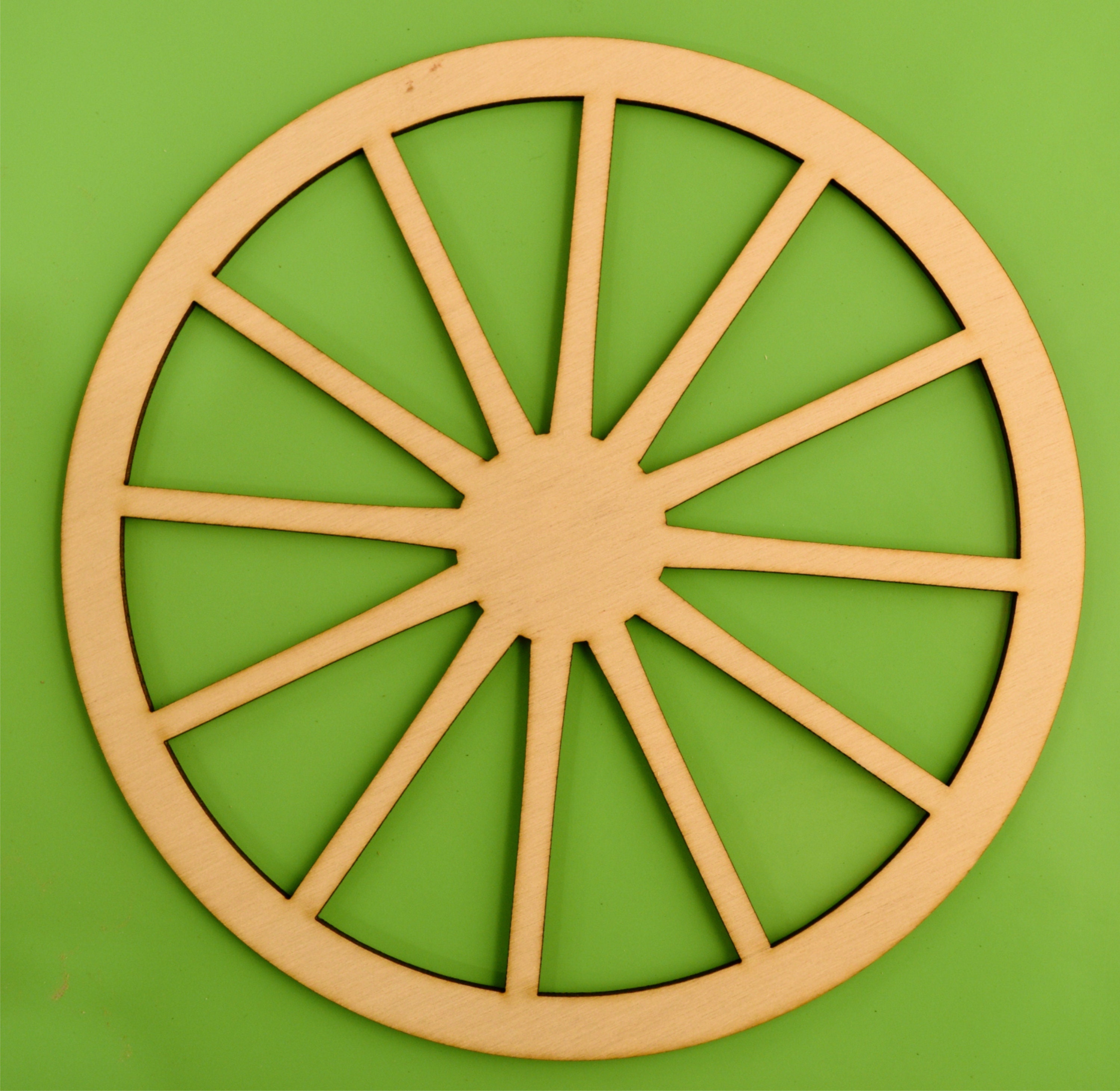 Wagon Wheel  Wood - Large