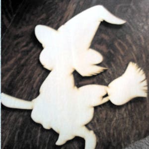 Witch/ Halloween (Medium) Wood Cut Out - Laser Cut
