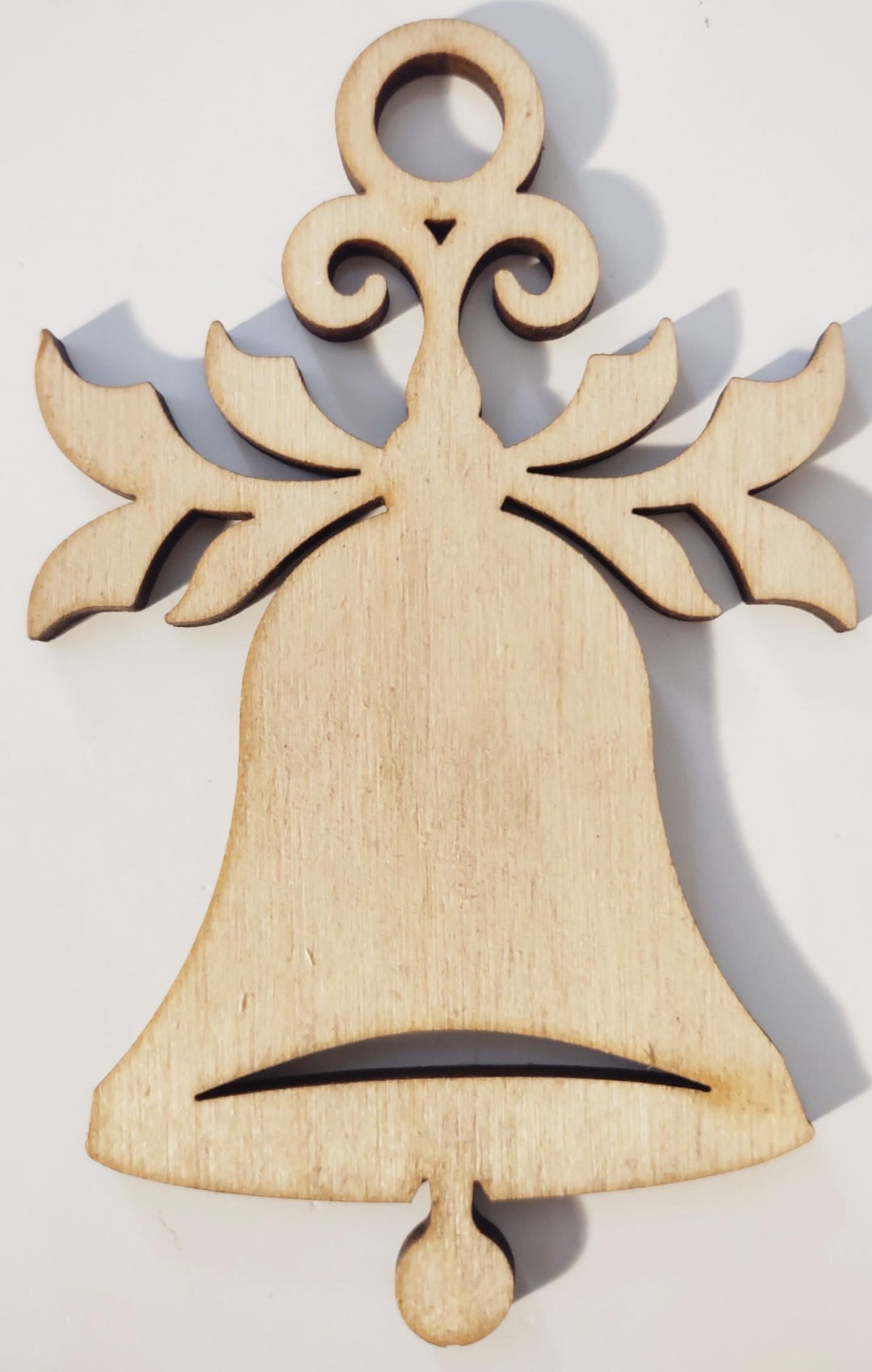 Bell Ornament - Laser Cut Wood - Etsy
