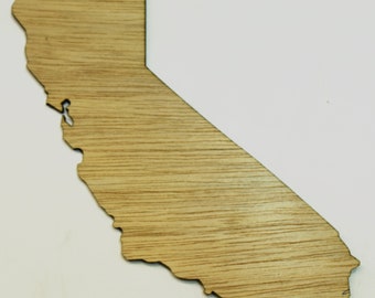 California State ( Medium) Wood Cut Out - Laser Cut