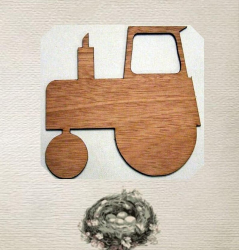 Tractor 1 Wooden Laser Cut Out Shape Great For Crafting