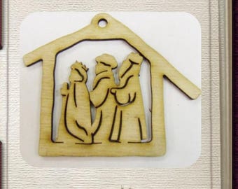 Nativity Wise Men / Wise Man /  Ornament - Laser Cut Wood