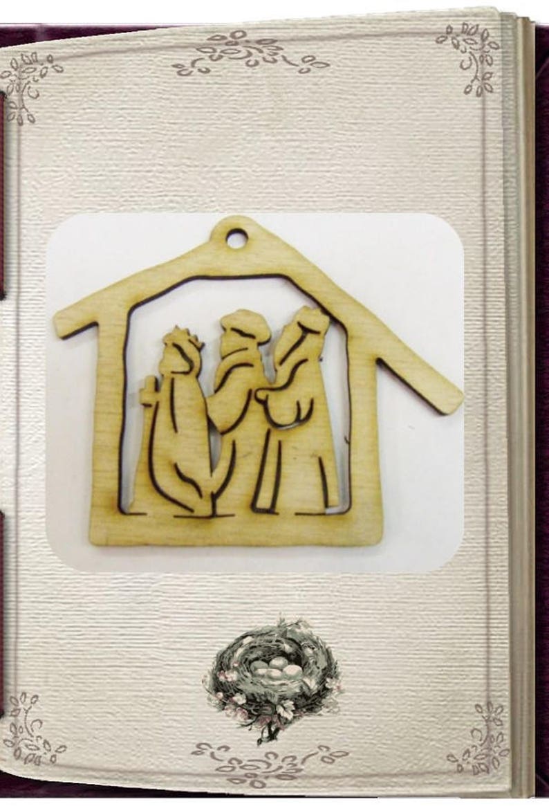 Nativity Wise Men / Wise Man / Ornament Laser Cut Wood image 1