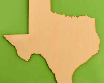 Texas State (Large) Wood Cut Out - Laser Cut