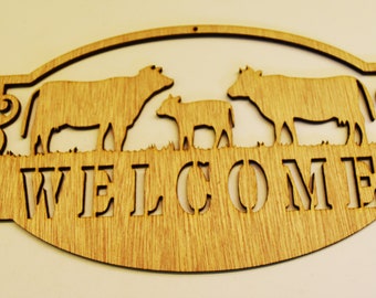 Custom Cow Sign / Personalized Free