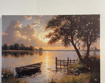 Countryside landscape wall decoration