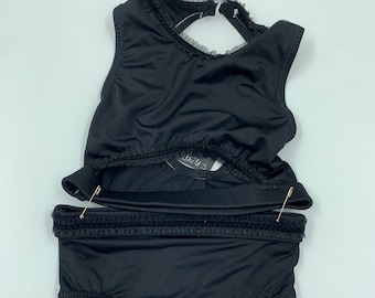 Child S 2 piece black dance outfit