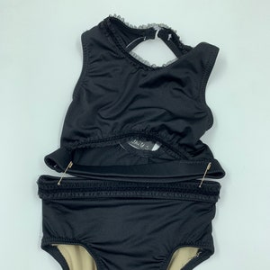 Traje de danza niño S 2 piezas negro