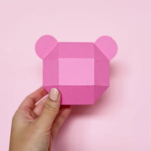 Confezione regalo orso di carta 3D SVG