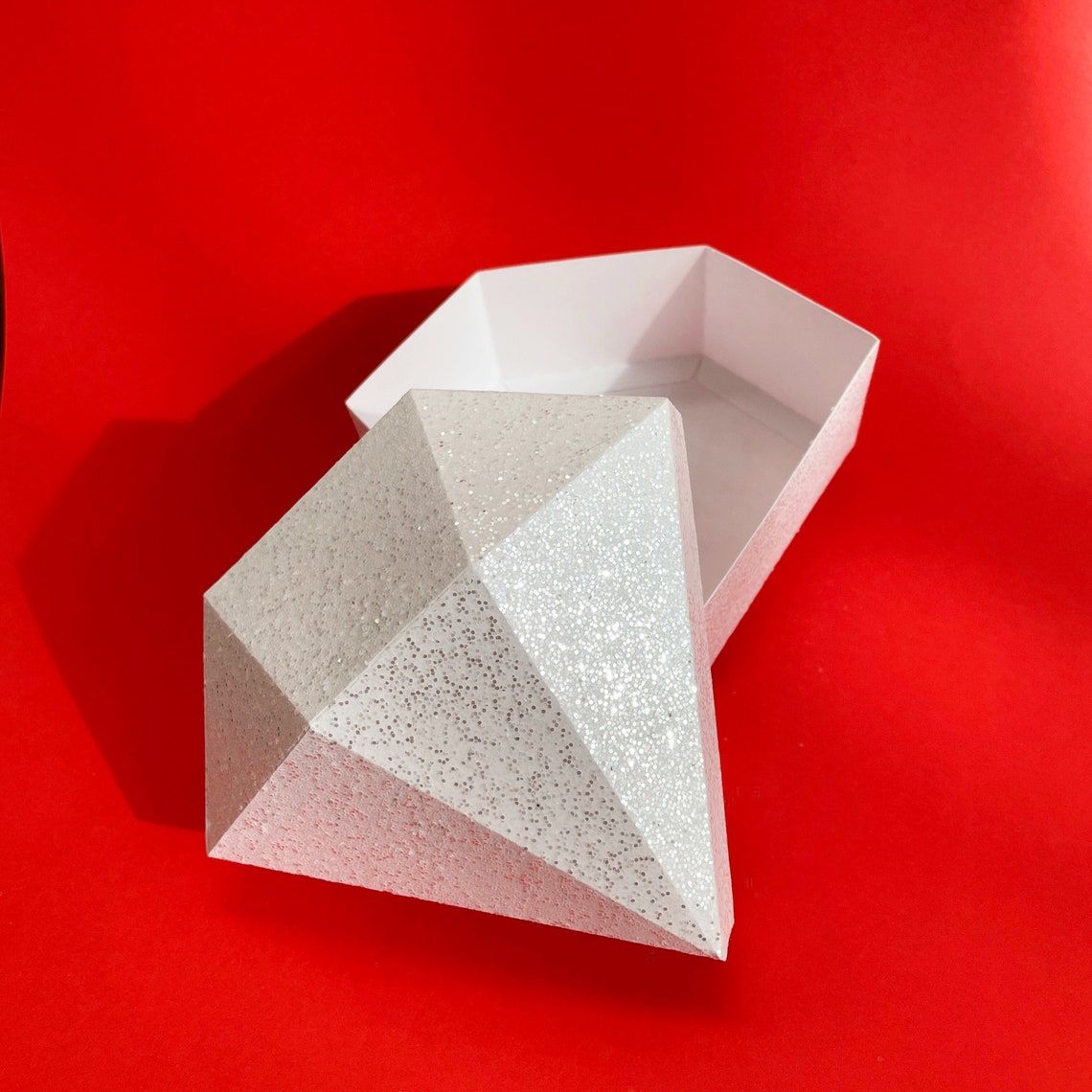 3D Paper Diamond Gift Box SVG - Etsy