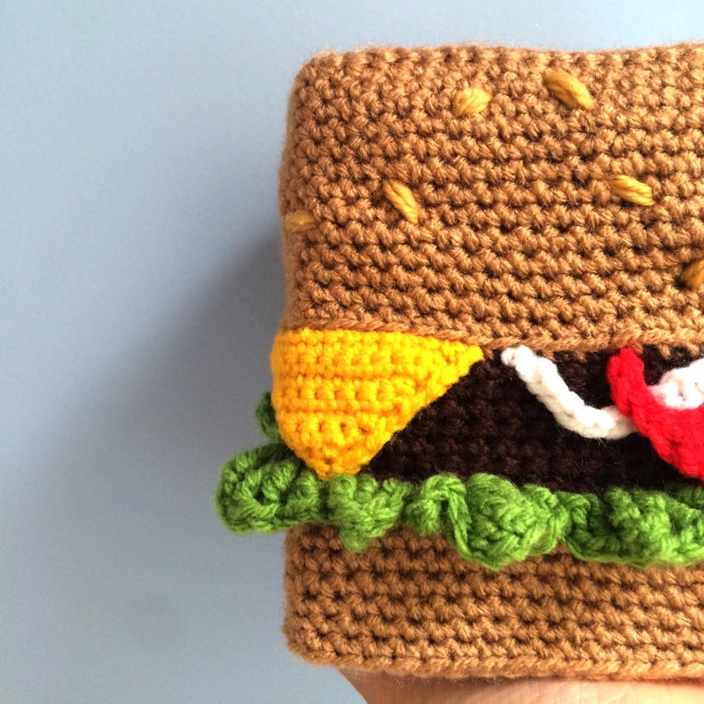 Custom-made Cheeseburger Tissue Box Cozy Including Tissue Box as feat. on Etsy FB Etsy Newsletter BuzzFeed image 4