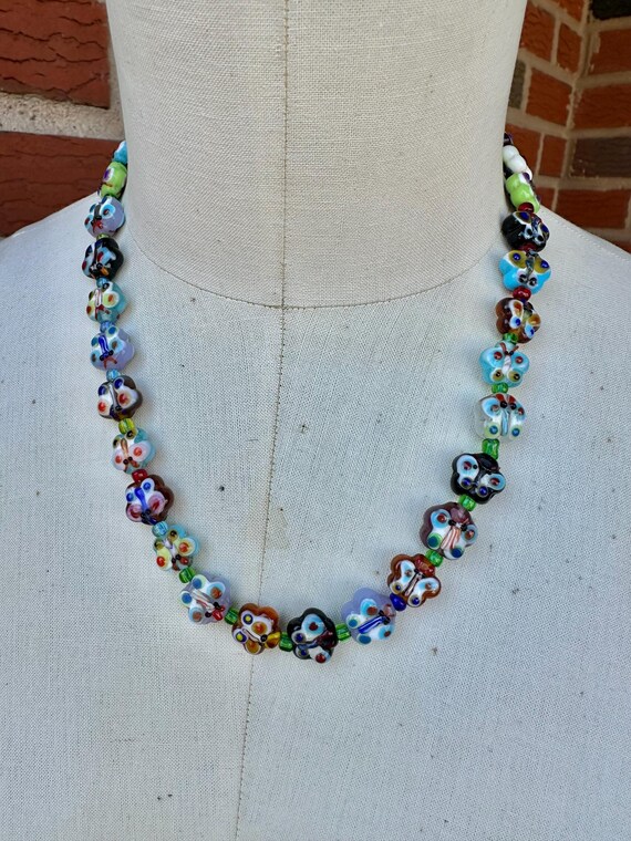 Distinctive Handmade Multi Colored Butterfly Mura… - image 7