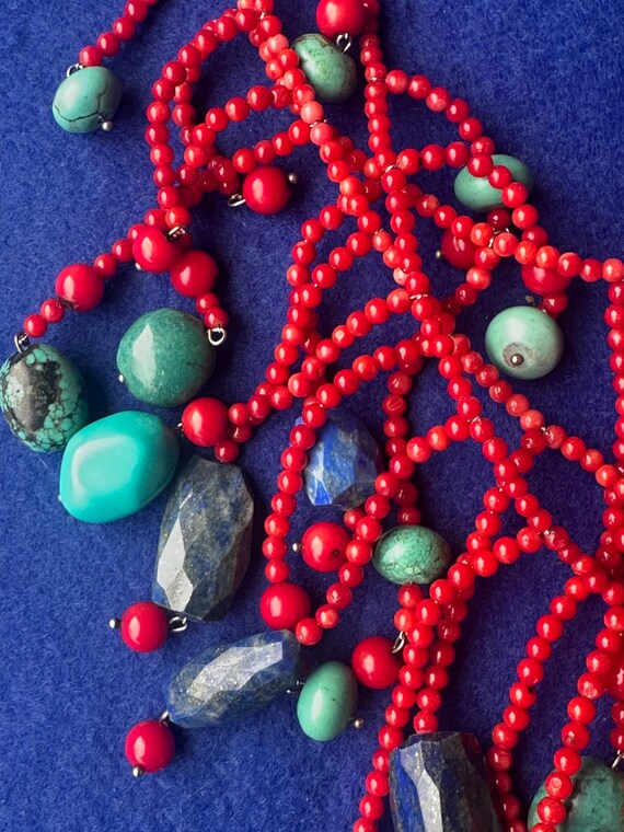 Three Separate and Different Length Strands Neckl… - image 6