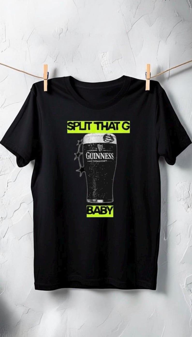 Baby Guinness Inspired Graphic Tee | Casual Streetwear Unisex Shirt image 1
