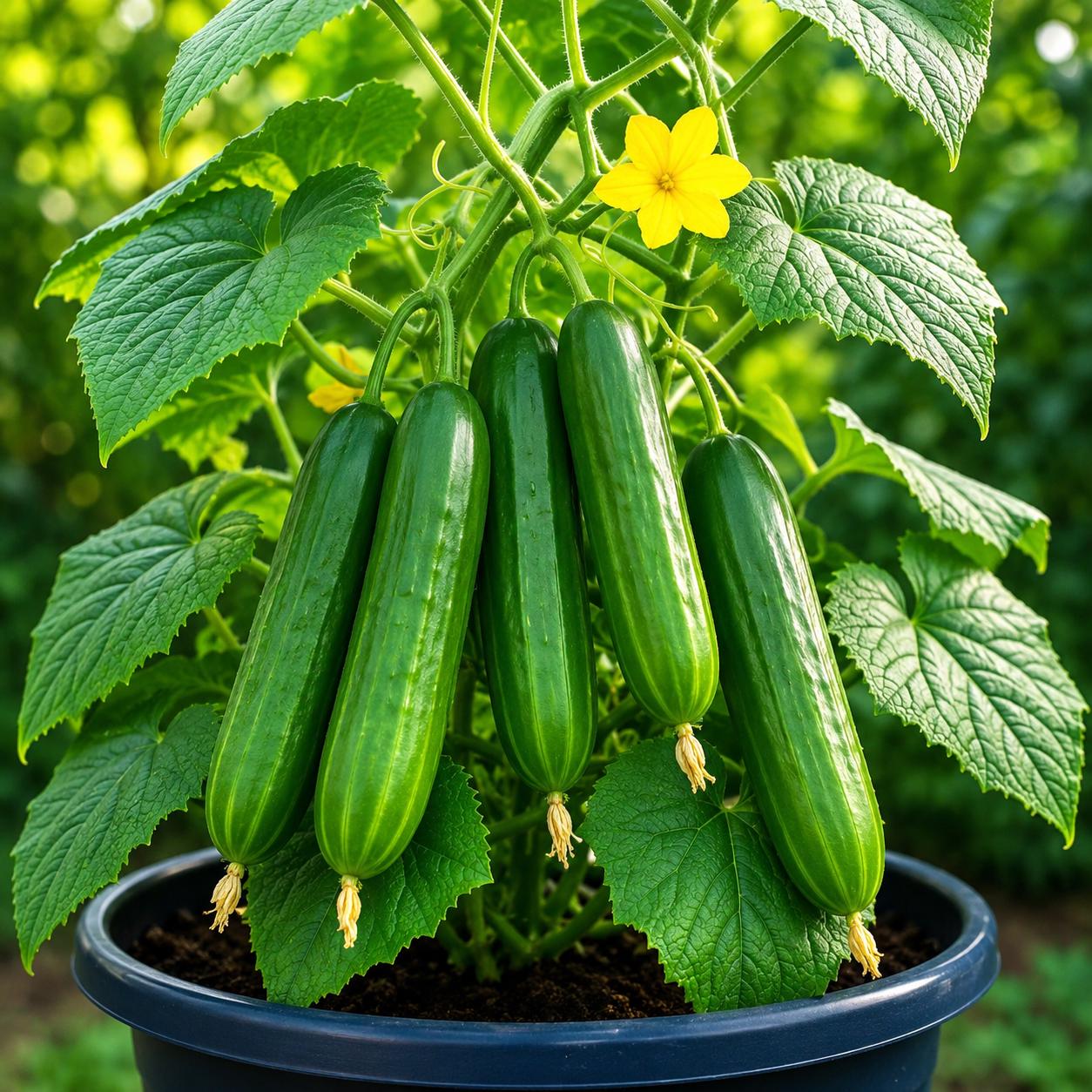 Beit Alpha Cucumber Seeds Heirloom Burpless Vegetable Garden Variety (200+ Seeds)